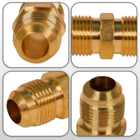 Everflow 3/8" x 1/4" Flare Reducing Union Pipe Fitting; Brass F42R-383814